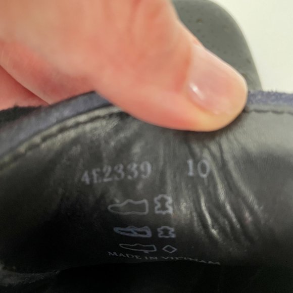 Prada Vit Montana Calf Leather Platform Wing Tip Brogues, Black/Navy, Size 11 - Picture 13 of 16